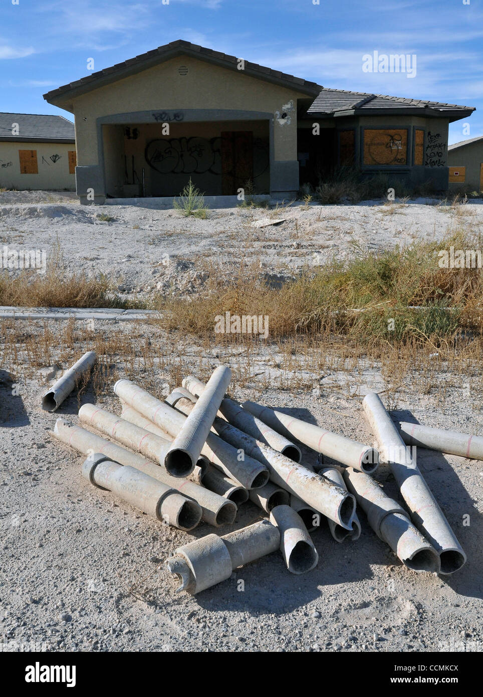 Oct. 27, 2010 North Las Vegas, Nevada, USA Scenes at the abandoned