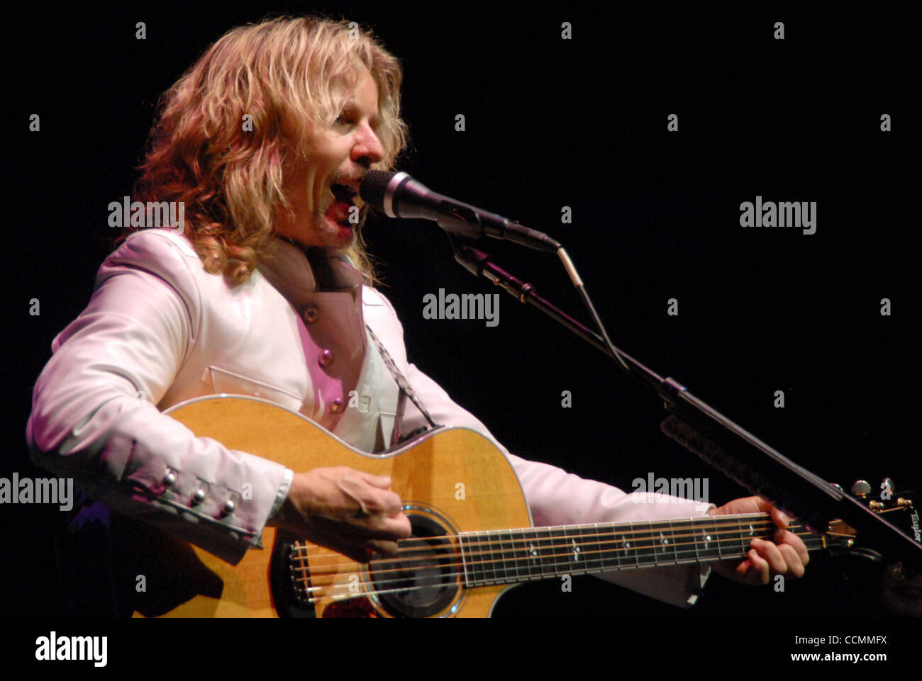 Oct 28, 2010 - New York, New York, U.S. - Singer/guitarist TOMMY SHAW and rock band STYX performing live in concert at the Beacon Theater in NYC. (Credit Image: © Jeffrey Geller/ZUMApress.com) Stock Photo