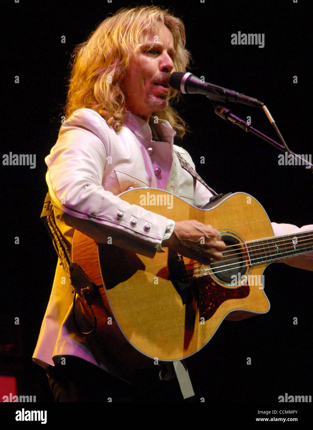 Oct 28, 2010 - New York, New York, U.S. - Singer/guitarist TOMMY SHAW and rock band STYX performing live in concert at the Beacon Theater in NYC. (Credit Image: © Jeffrey Geller/ZUMApress.com) Stock Photo