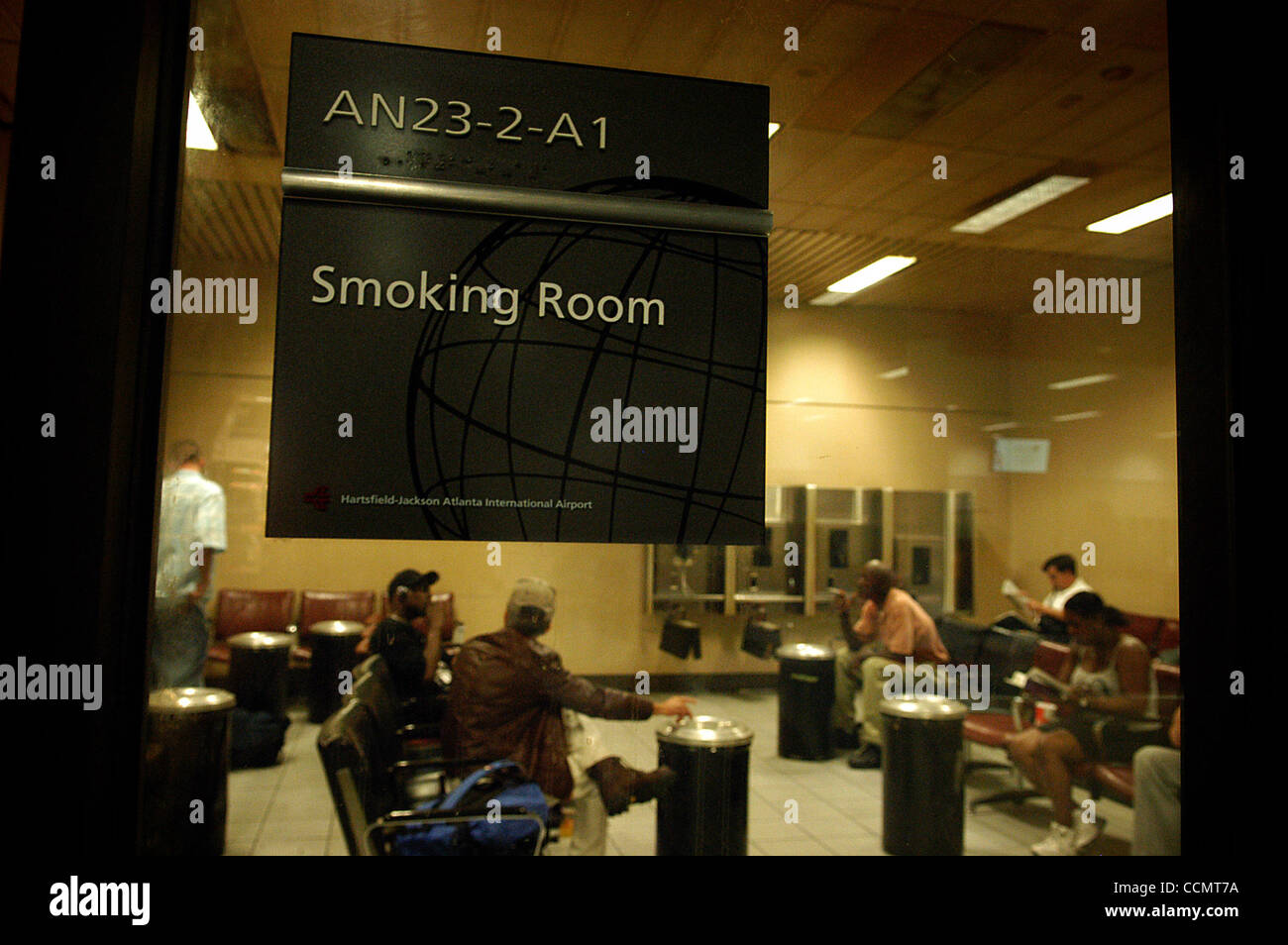 Designated Smoking Room For Nicotine Hungry Passengers At
