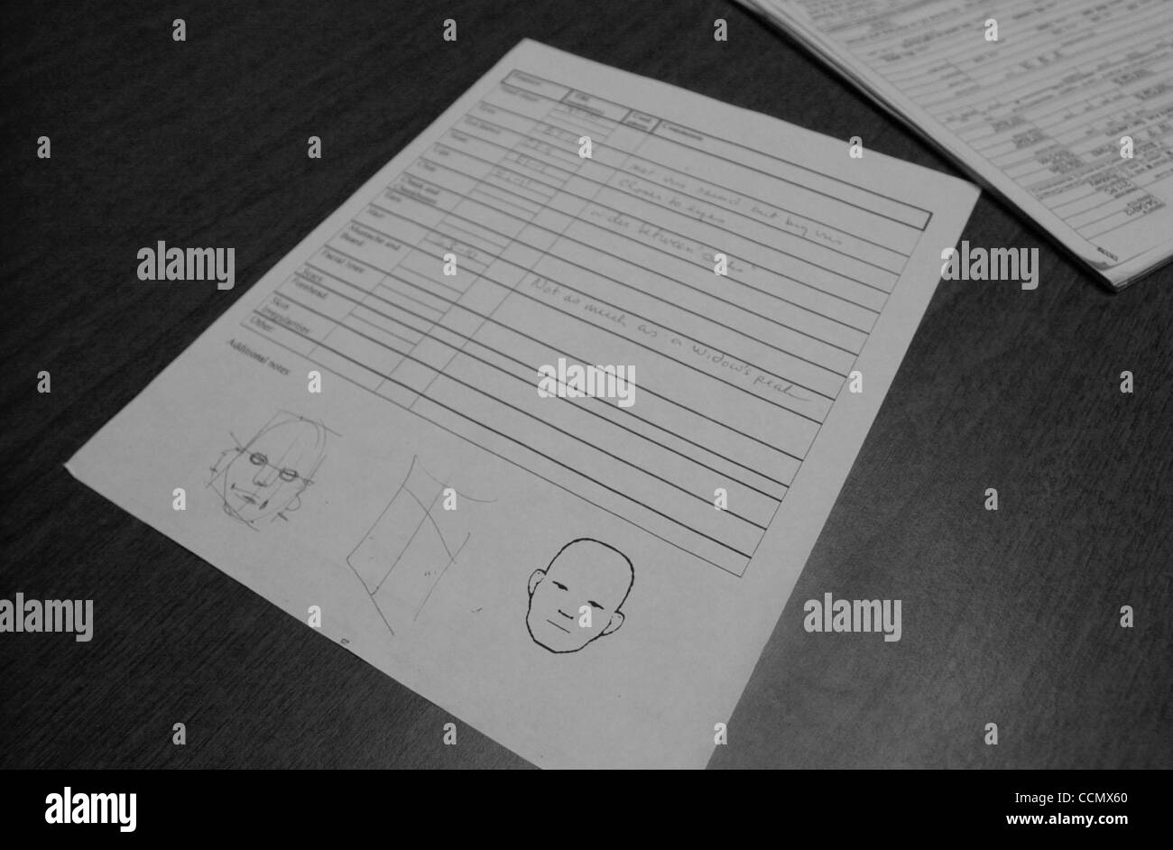 An identification fact sheet used by Alameda police officer Eileen ...