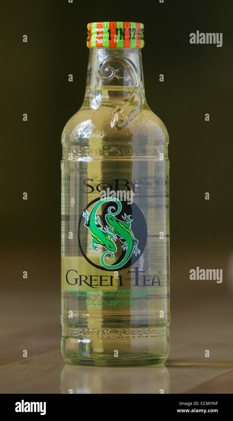Jul 17, 2004; Laguna Niguel, CA, USA; Bottle of Sobe Herbal green tea