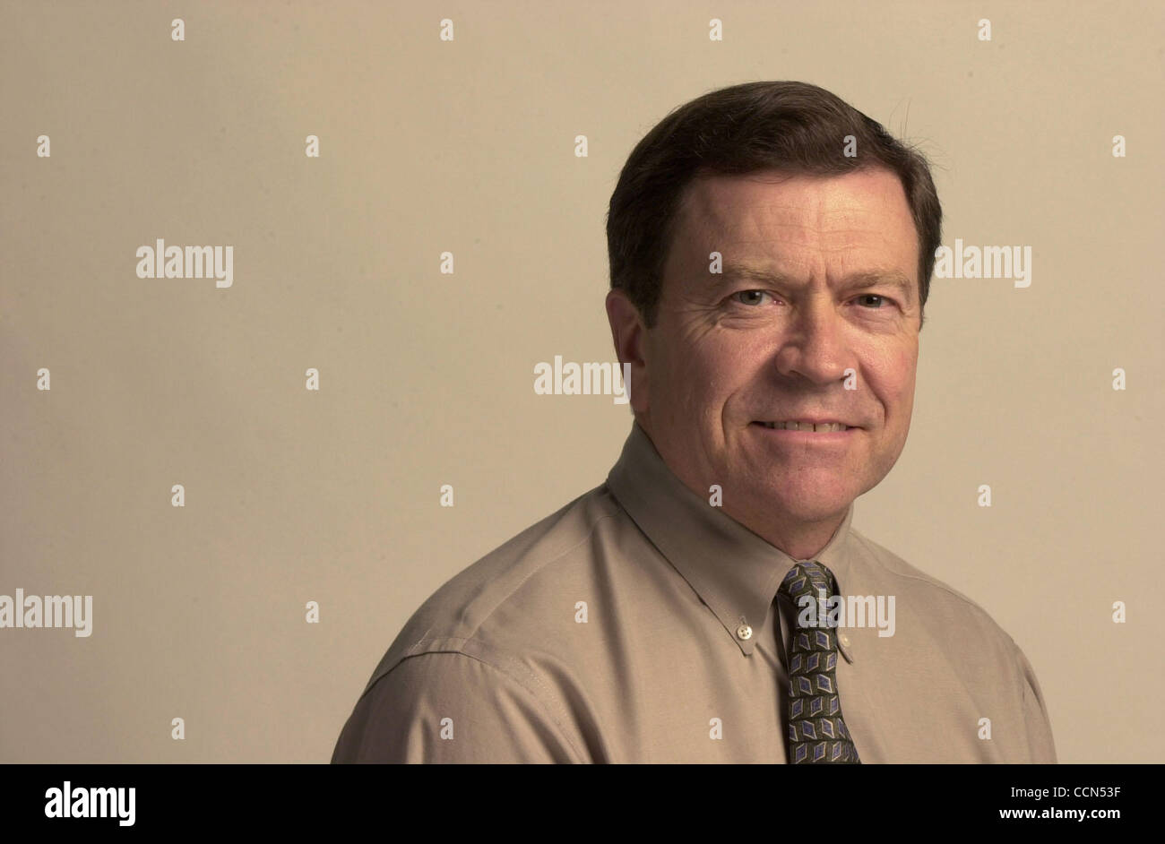 Sports editor Tom Barnidge, photographed Thursday, August 5, 2004, in