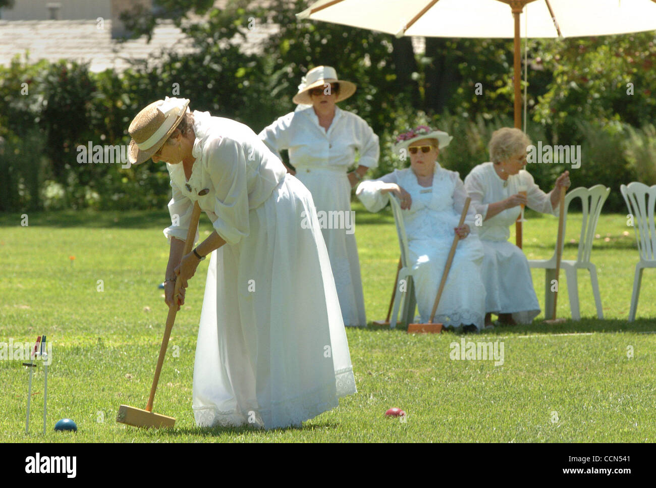 Victorian croquet costume hires stock photography and images Alamy