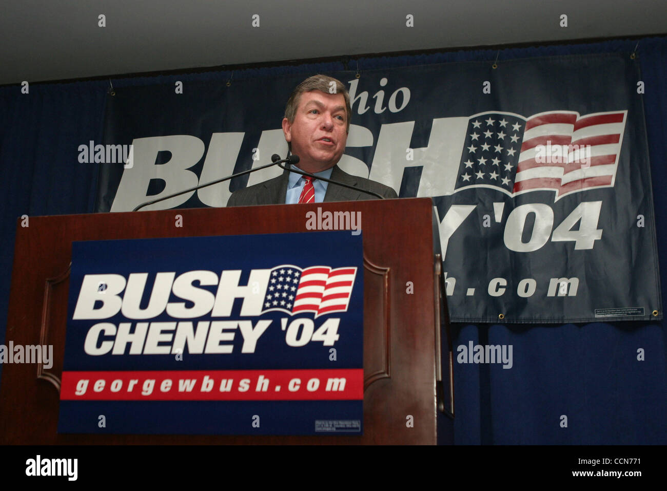Aug 30, 2004; New York, NY, USA; House Majority Whip ROY BLUNT at the Republican breakfast for the Ohio Delegation held during the GOP Convention. Stock Photo