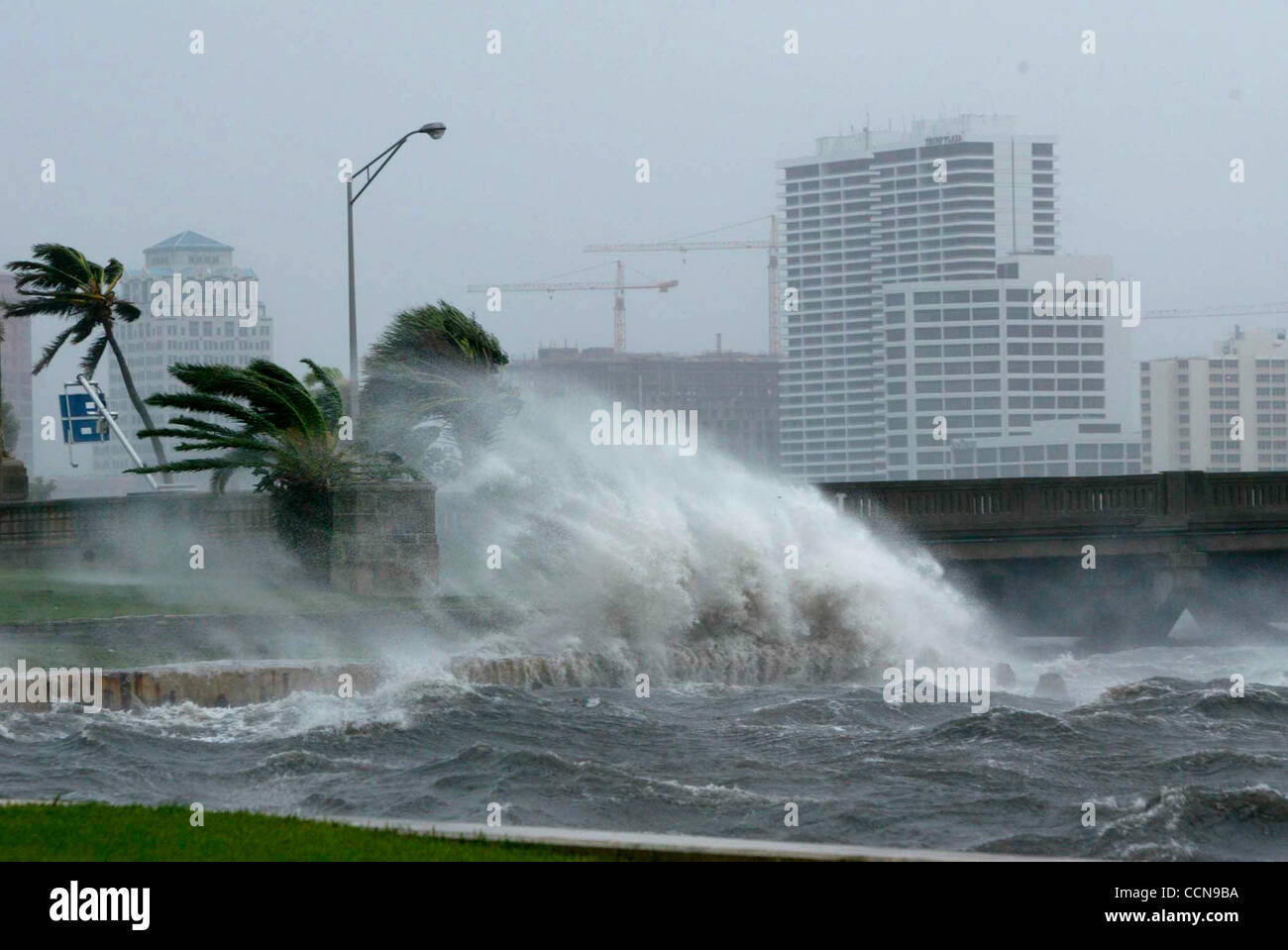 Sep 04, 2004; West Palm Beach, FL, USA; Hurricane Frances, one of the