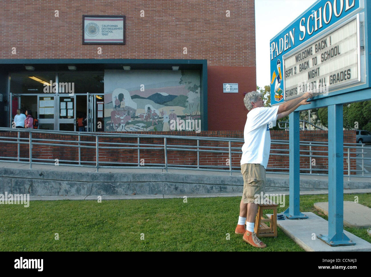 As kids walk into Paden, John Newton, who is the PTA treasurer, just