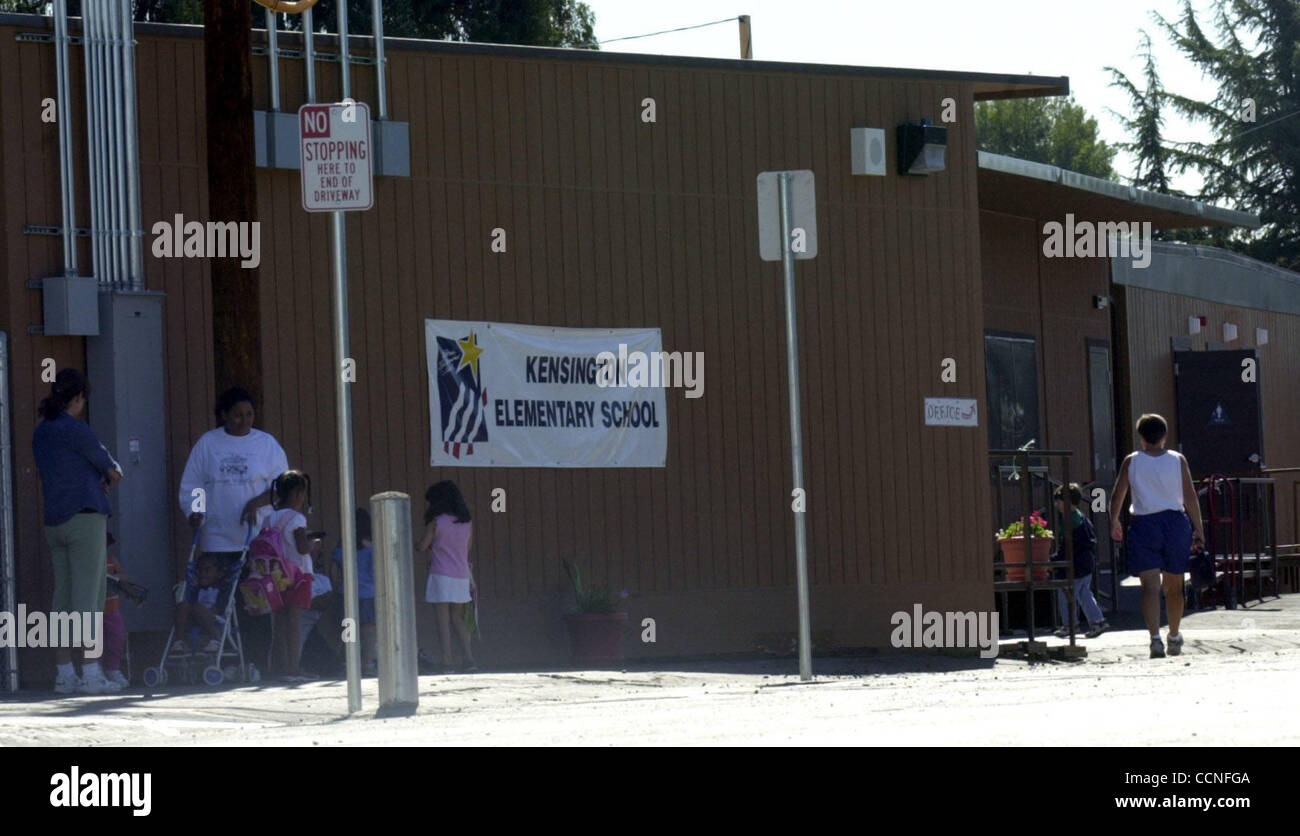 Kensington Elementary School, which is housed in portables behind