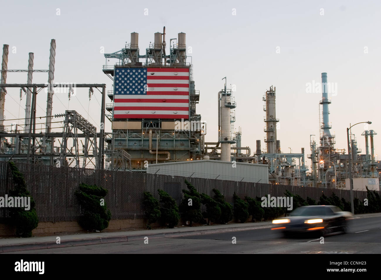 Oct 18, 2004; Long Beach, CA, USA; The Conoco philips Oil Refinery at
