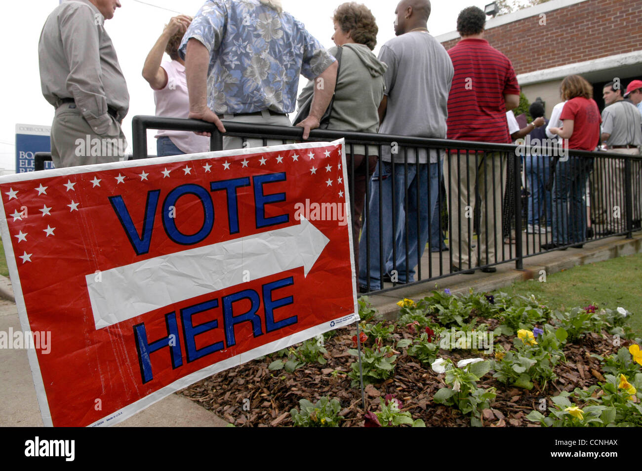 After five days of early voting, Marietta Ga residents were still
