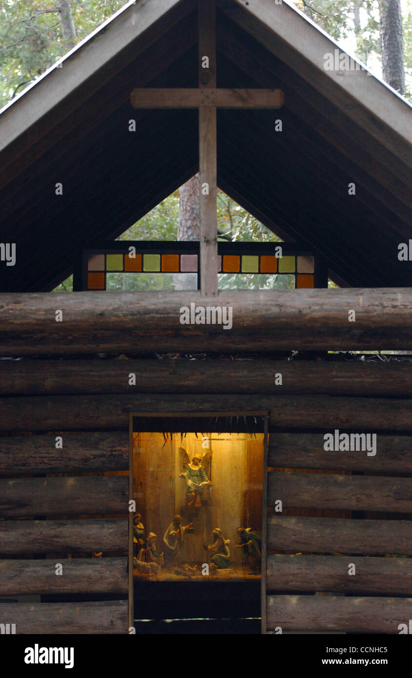 METRO - The Universal Ethician Church's Chapel of the Nativity is always open for all visitors on the edge of George Russell's Holy Trinity Wilderness Cathedral. BAHRAM MARK SOBHANI Stock Photo