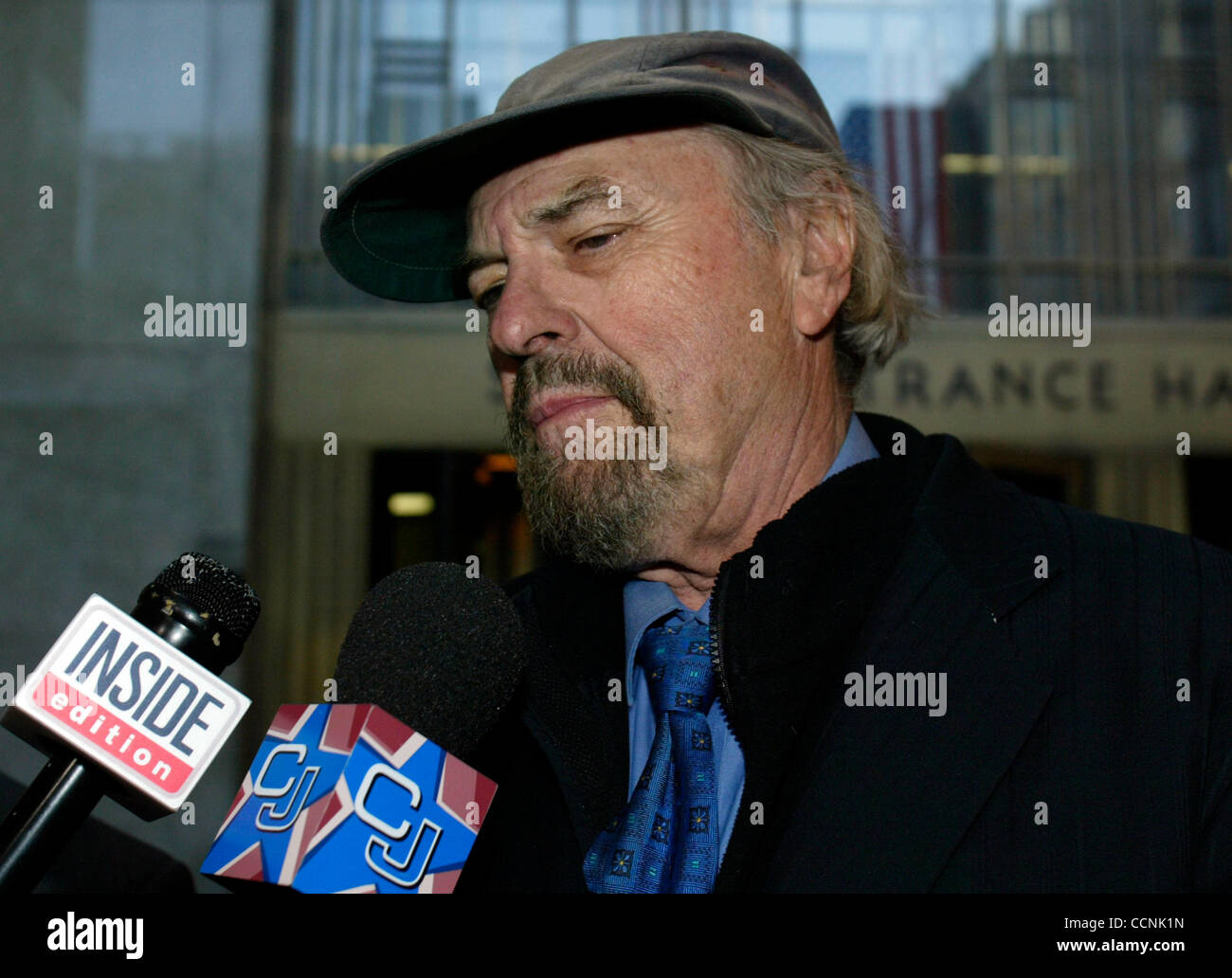 Oct 28, 2004; Manhattan, NY, USA; Actor Rip Torn leaves Manhattan Criminal Court, Thursday, Oct. 28, 2004, in New York. Torn was found not guilty on the charge of driving while intoxicated from an incident in January when his car rammed the back of a cab in Manhattan. Stock Photo