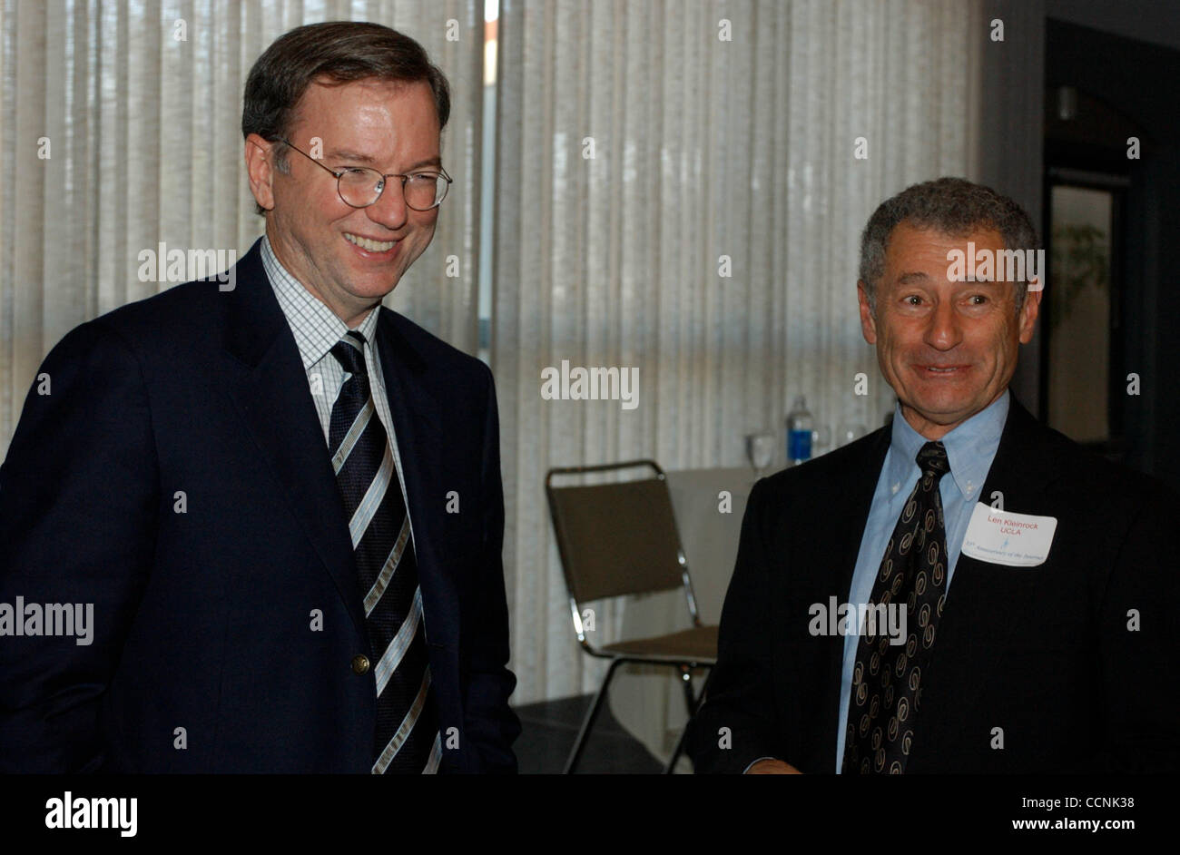 Eric Schmidt (CEO Google Inc.) and UCLA Professor LEonard Kleinrock