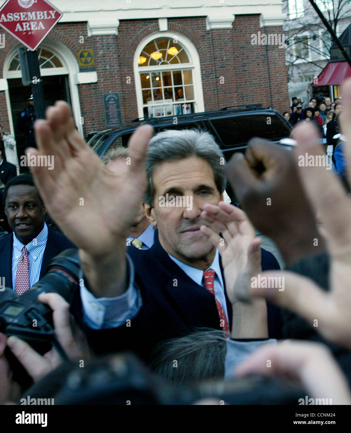 Nov 3, 2004; Boston, MA, USA; Democratic presidential nominee John