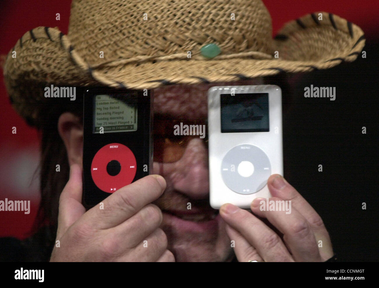 Steve Jobs teamed up with Bono and The Edge from U2 to introduce a