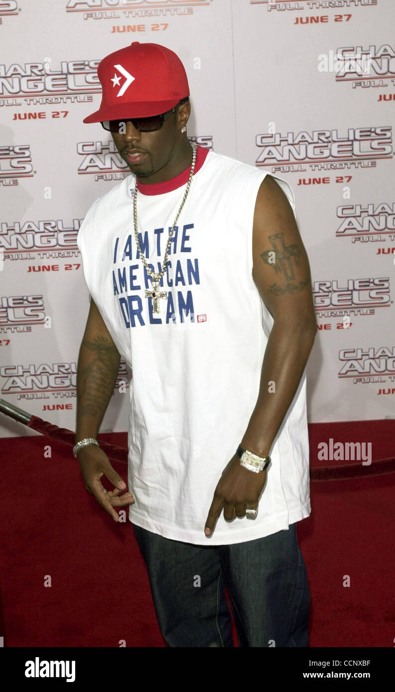 Jun 18, 2003; Hollywood, CA, USA; Rap mogul SEAN 'P. DIDDY' COMBS @ the ...