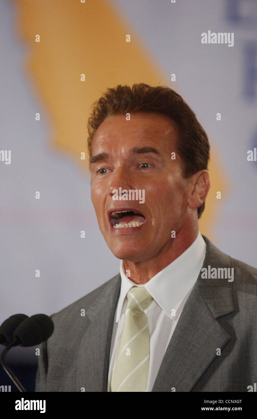 Aug 20, 2003; Los Angeles, CA, USA; California Gubernatorial candidate