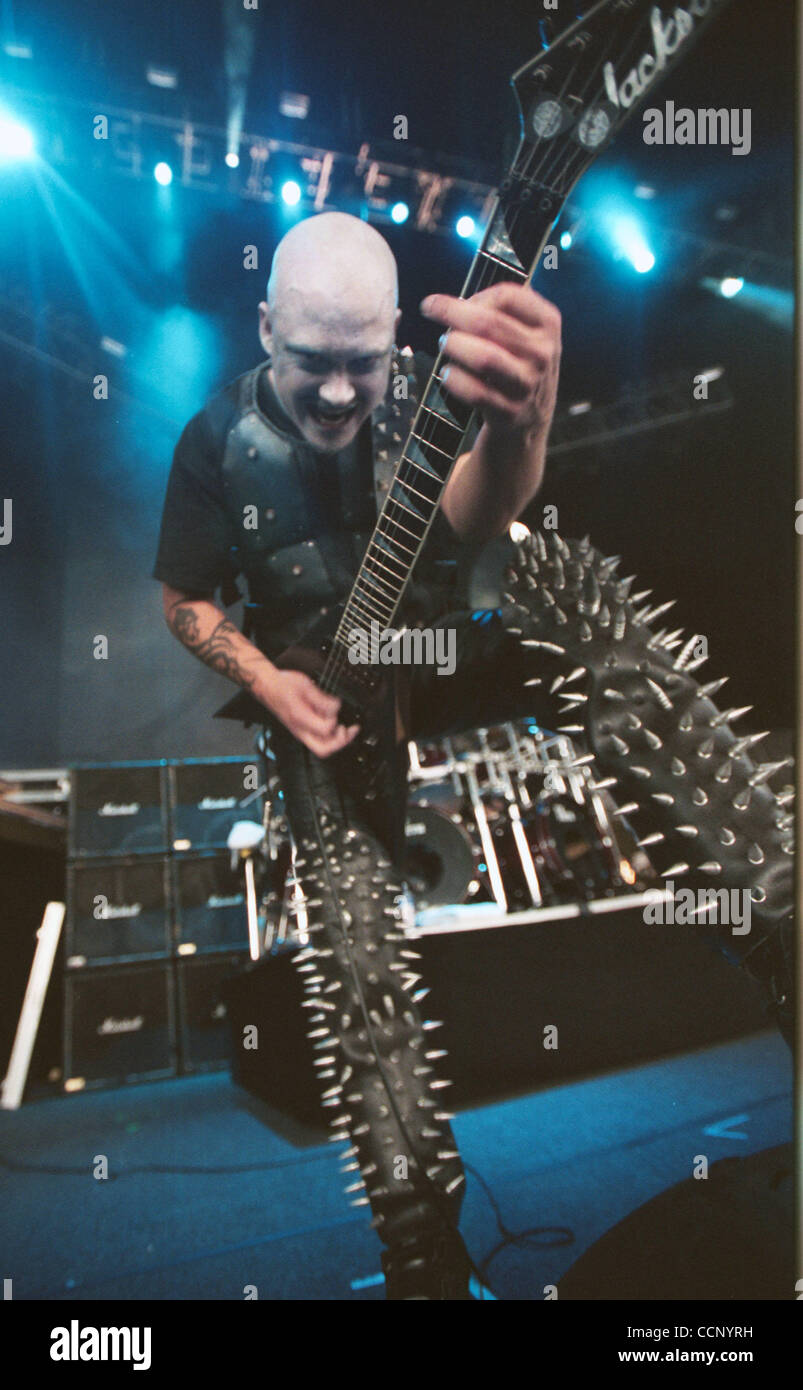 Shagrath of Dimmu Borgir performs as part of Ozzfest 2004 at