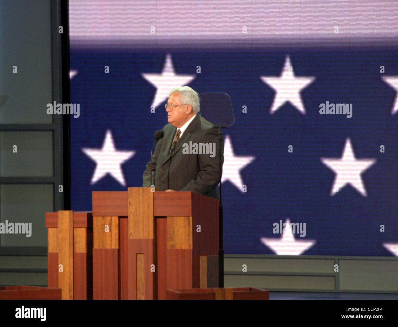 Aug. 30, 2004 - New York, New York, U.S. - K39048BCO.DAY ONE OF THE REPUBLICAN NATIONAL CONVENTION.MADISON SQUARE GARDEN, NEW YORK New York 08/30/2004.  /   2004..DENNIS HASTERT(Credit Image: Â© Bruce Cotler/Globe Photos/ZUMAPRESS.com) Stock Photo