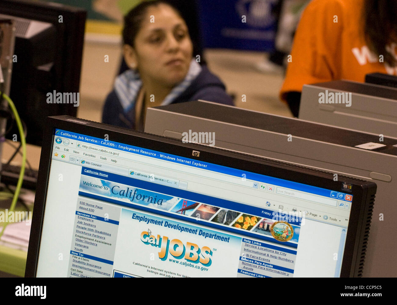 Oct 22 2010 Long Beach California Us A Job Searcher