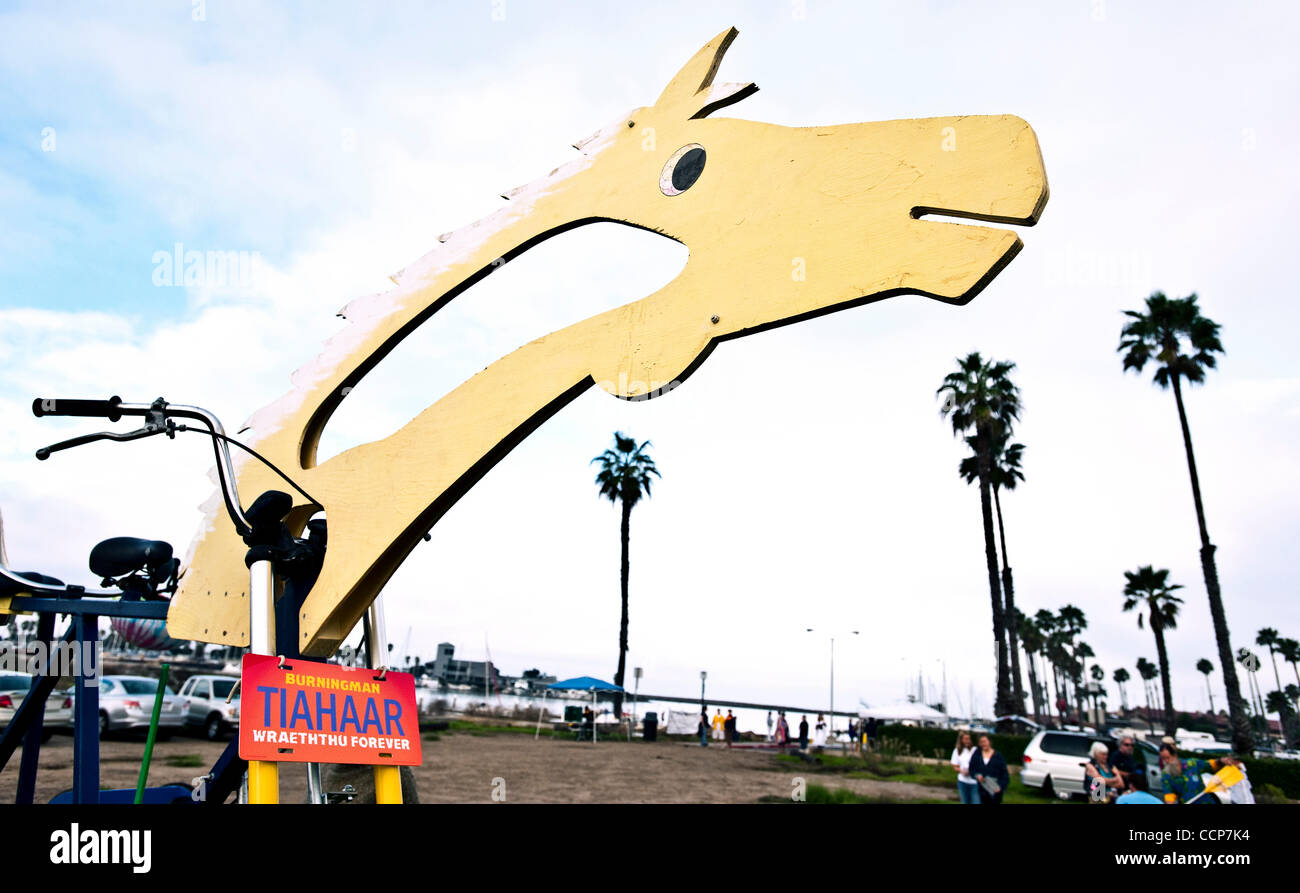 Oct. 23, 2010 Ventura, CA, USA Detail of Furball's Gambit, one of the 10 entries in the