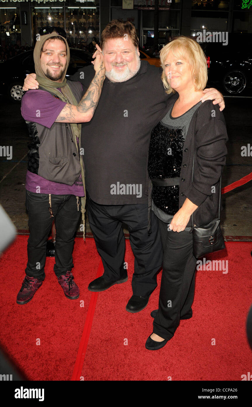 Oct. 13, 2010 - Los Angeles, California, U.S. - Bam Margera, Phil Margera, April Margera Attending The Los Angeles Premiere Of Jackass 3D Held At The Grauman's Chinese Theatre In Hollywood, California On October 13, 2010. 2010.K66557LONG(Credit Image: Â© D. Long/Globe Photos/ZUMApress.com) Stock Photo