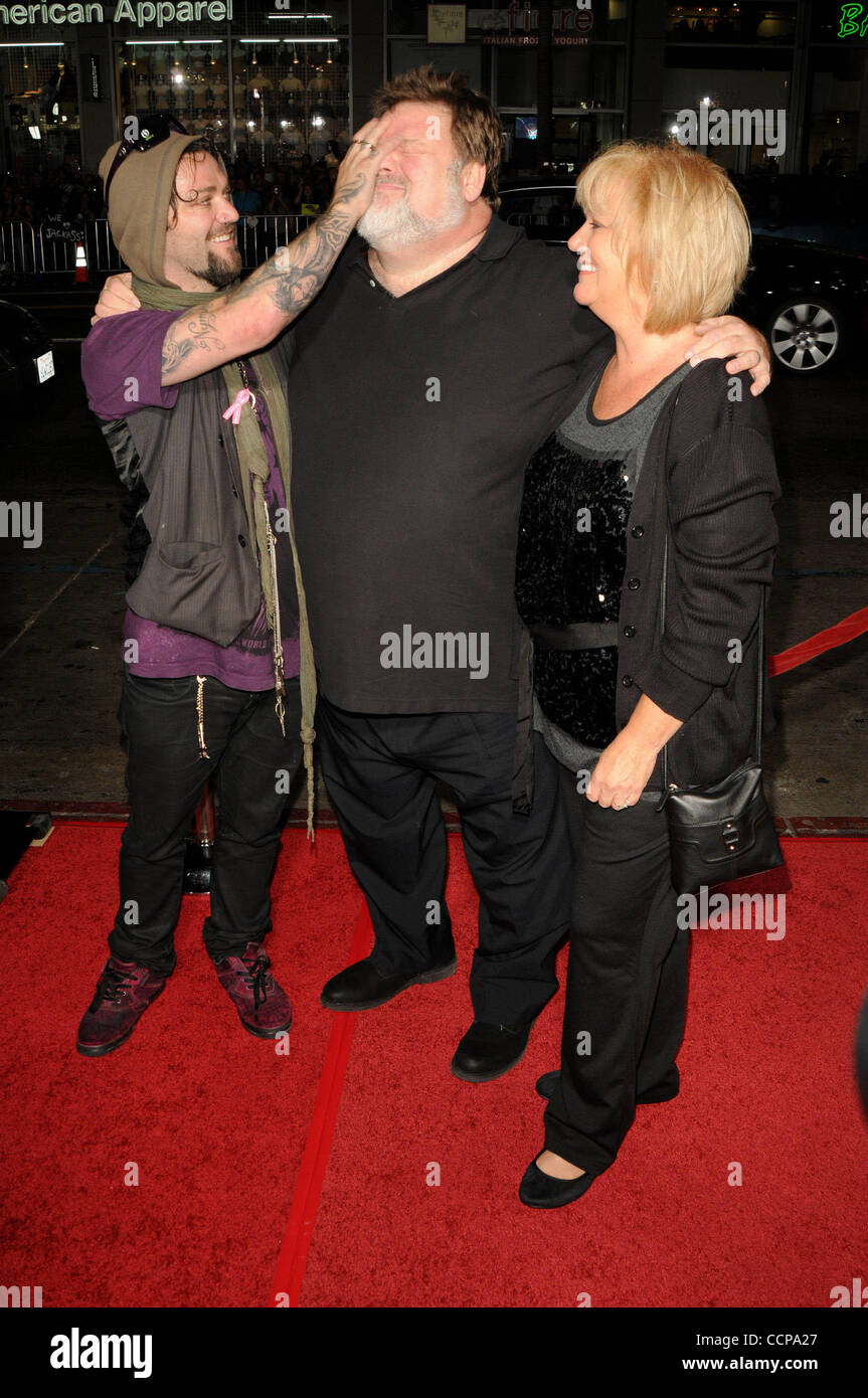 Oct. 13, 2010 - Los Angeles, California, U.S. - Bam Margera, Phil Margera, April Margera Attending The Los Angeles Premiere Of Jackass 3D Held At The Grauman's Chinese Theatre In Hollywood, California On October 13, 2010. 2010.K66557LONG(Credit Image: Â© D. Long/Globe Photos/ZUMApress.com) Stock Photo
