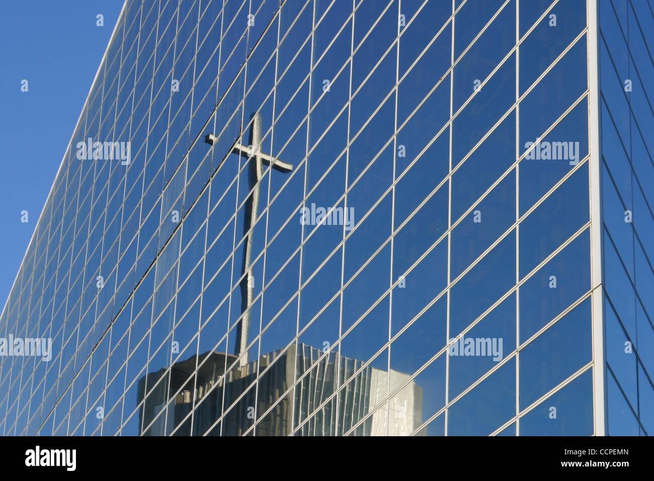 Oct 19, 2010 - Garden Grove, California, U.S. - The Crystal Cathedral Megachurch in Southern California has filed for bankruptcy. The church, which is the birthplace of the televangelist show 'Hour of Power,' is more than $43 million dollars in debt. According to sources, the Crystal Cathedral megac Stock Photo