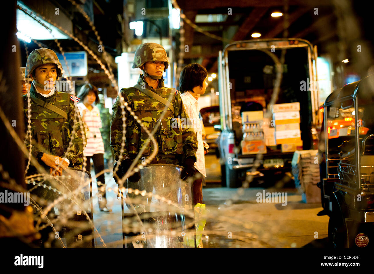 Thai security guard thai prime hires stock photography and images Alamy