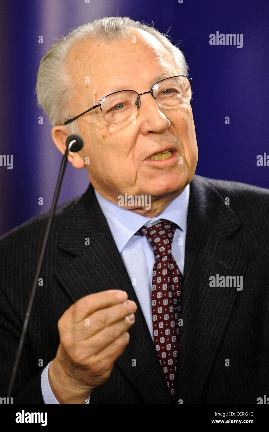 former President of the European Commission Jacques Delors during a
