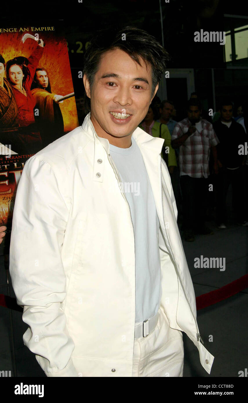 Jet Li 2004 Aug. 17, 2004 - Hollywood, California, U.S. - K38721EG.HERO LOS ANGELES ...