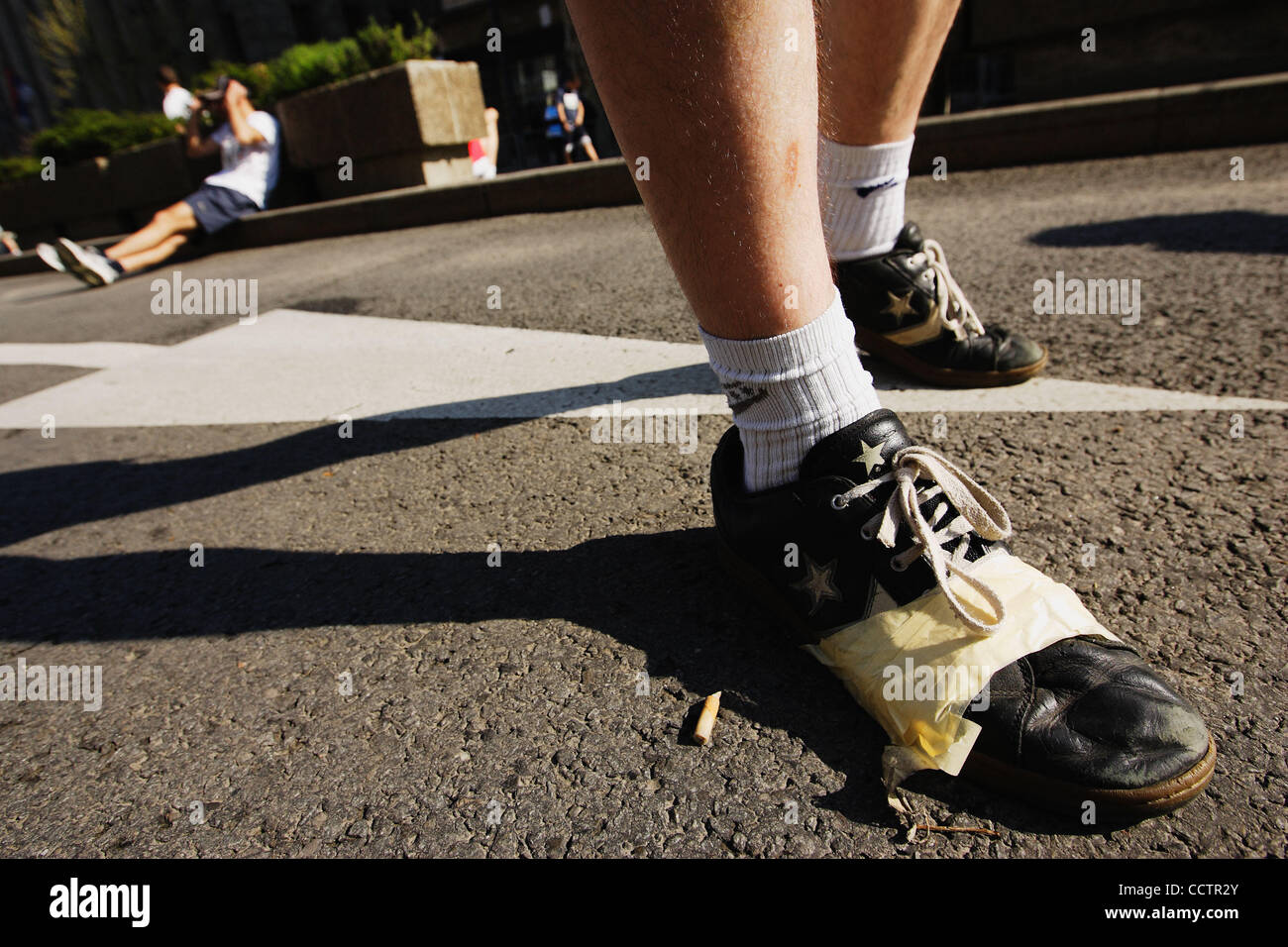 Torn Shoes High Resolution Stock Photography and Images - Alamy