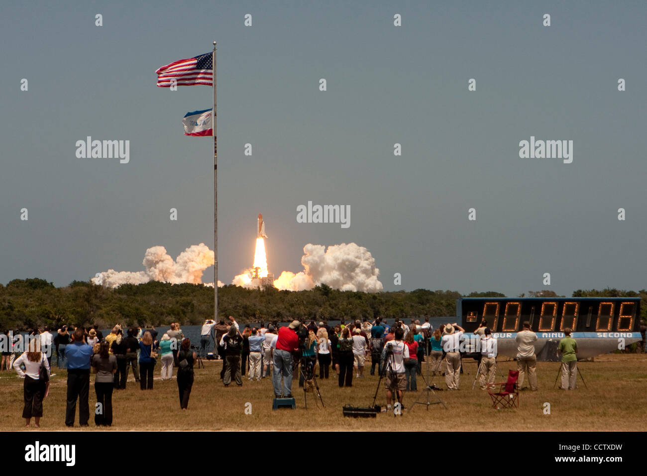 14 May 2010: Space Shuttle Atlantis lifts off of launch pad 39-A at ...