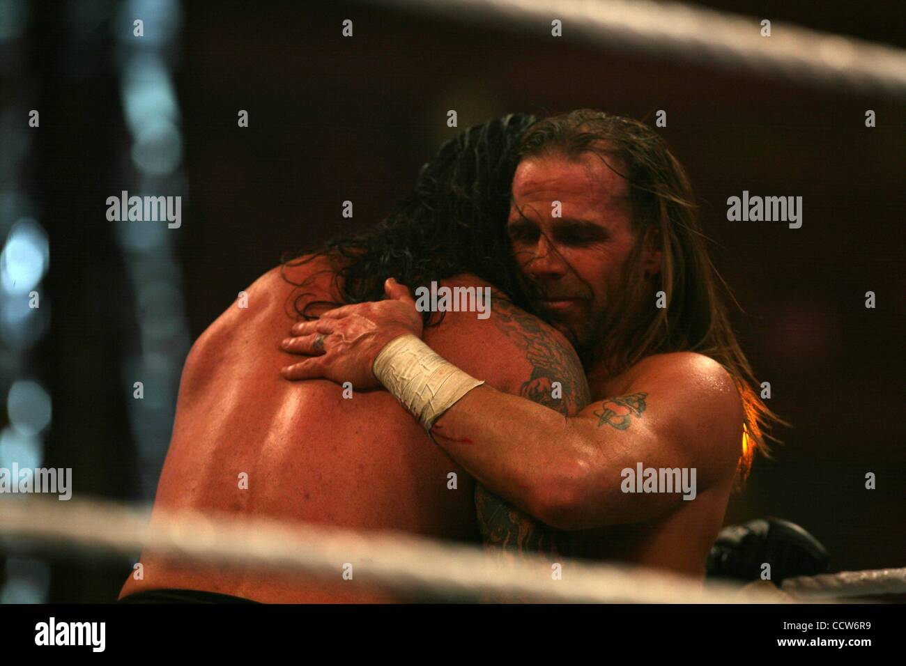 Mar 28, 2010 - Phoenix, Arizona, USA - (L-R) UNDERTAKER & SHAWN MICHAELS during WWE Wrestlemania 26. (Credit Image: Â© Matt Roberts/ZUMA Press) Stock Photo