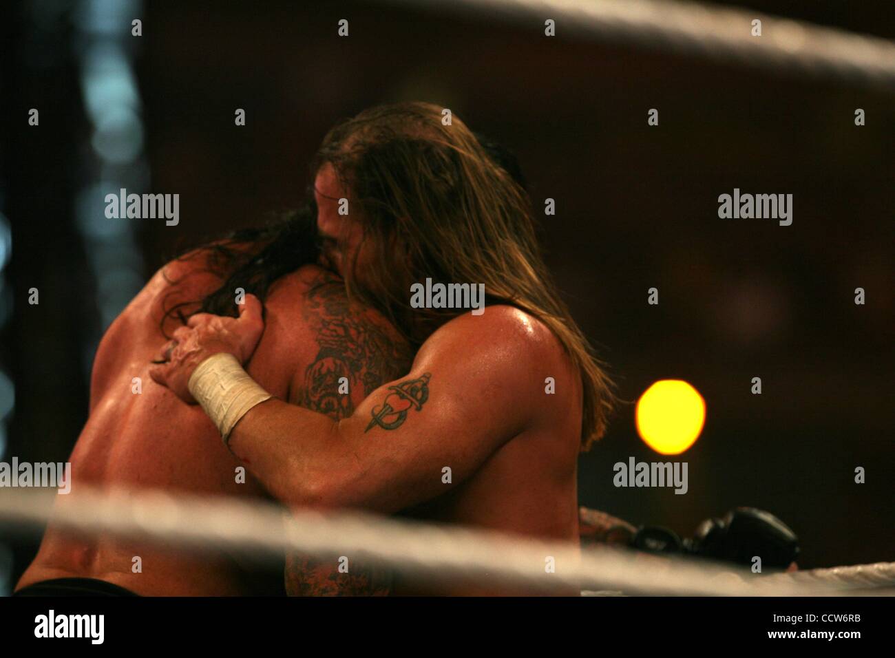 Mar 28, 2010 - Phoenix, Arizona, USA - (L-R) UNDERTAKER & SHAWN MICHAELS during WWE Wrestlemania 26. (Credit Image: Â© Matt Roberts/ZUMA Press) Stock Photo