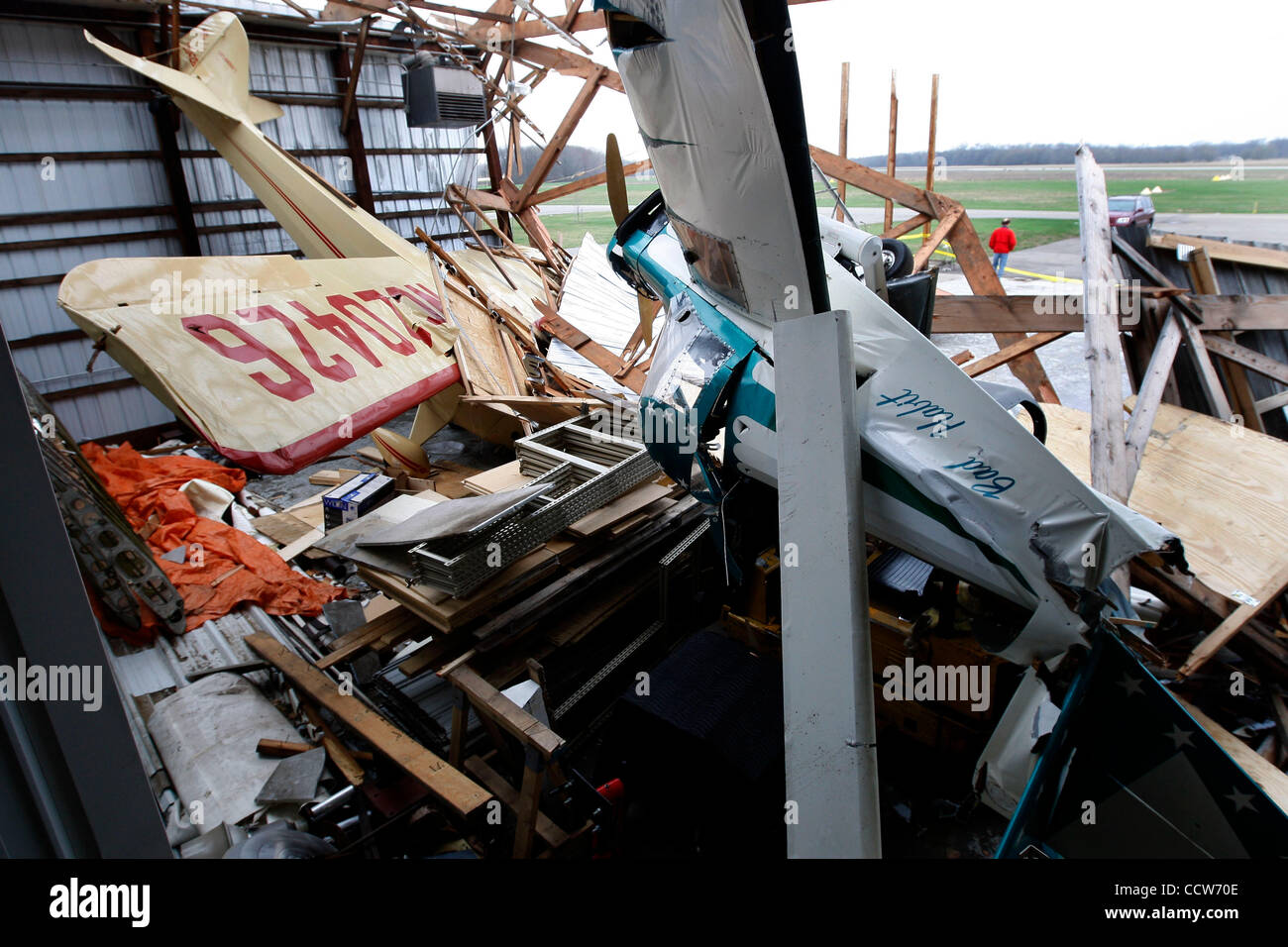 Apr 06, 2010 Dowagiac, Michigan, USA High winds destroyed a hanger