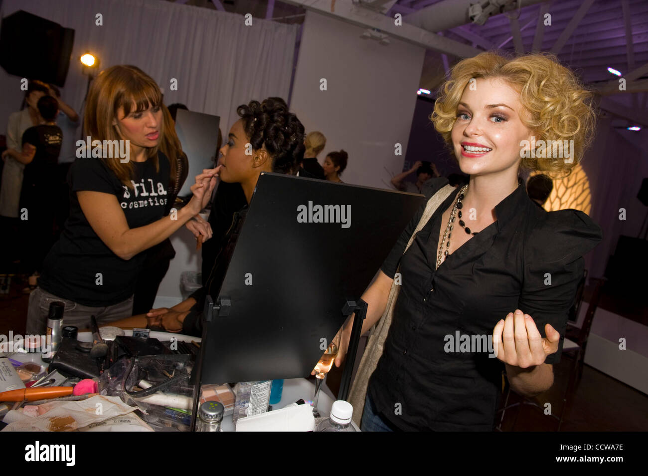 Apr 06, 2010 - Los Angeles, California, USA - 'Clash Of The Titans' actress IZABELLA MIKO pose backstage at The Buzz Girls Timeless Style Fashion Show benefitting 'Joyful Heart Foundation' at The MARK FOR EVENTS venue. (Credit Image: © Lisa Rose/ZUMA Press) Stock Photo