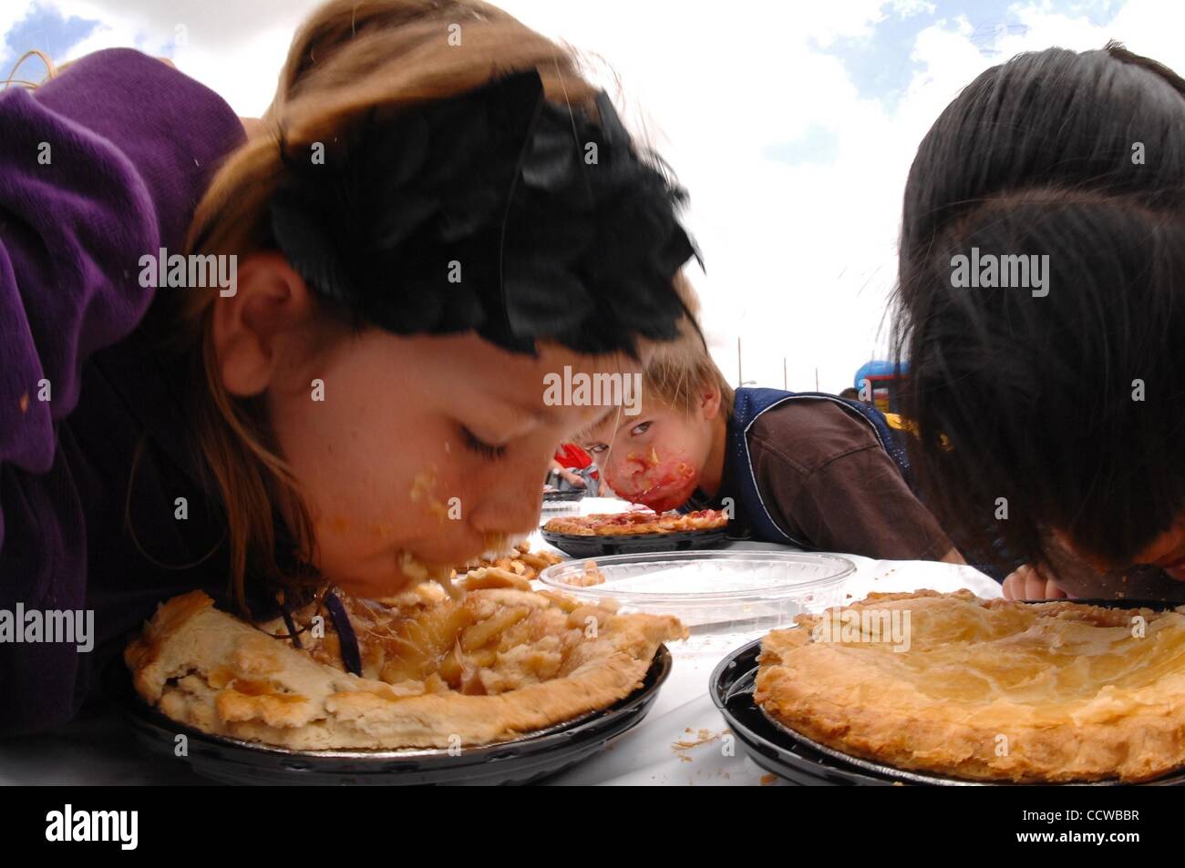 May 22, 2010 Irvine, California, USA Pie eating contest at the 24th