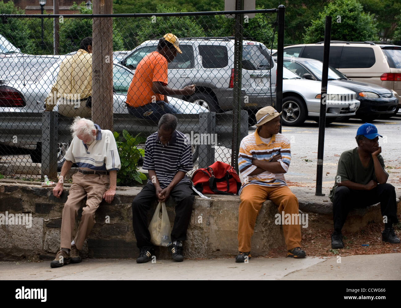 Atlanta, Homeless residents of the Peachtree and Pine