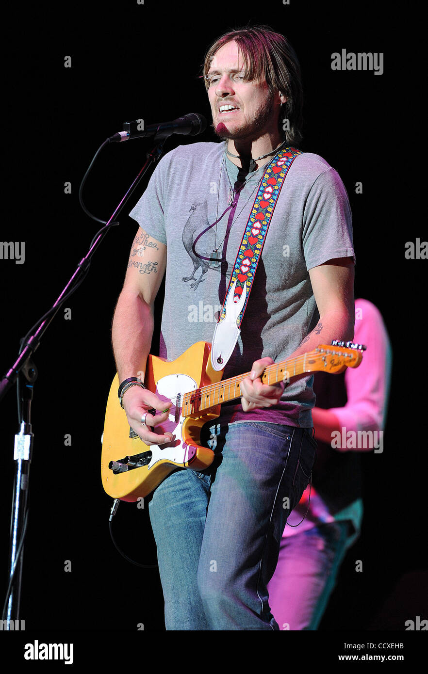 Mar 21, 2010 - Hampton, Virginia; USA - Guitarist BRIAN BANDAS of the band Love and Theft performs live as part of the 2010 Winterblast that was presented by 97.3 The Eagle Radio Station at the Hampton Coliseum. Copyright 2010 Jason Moore. Stock Photo