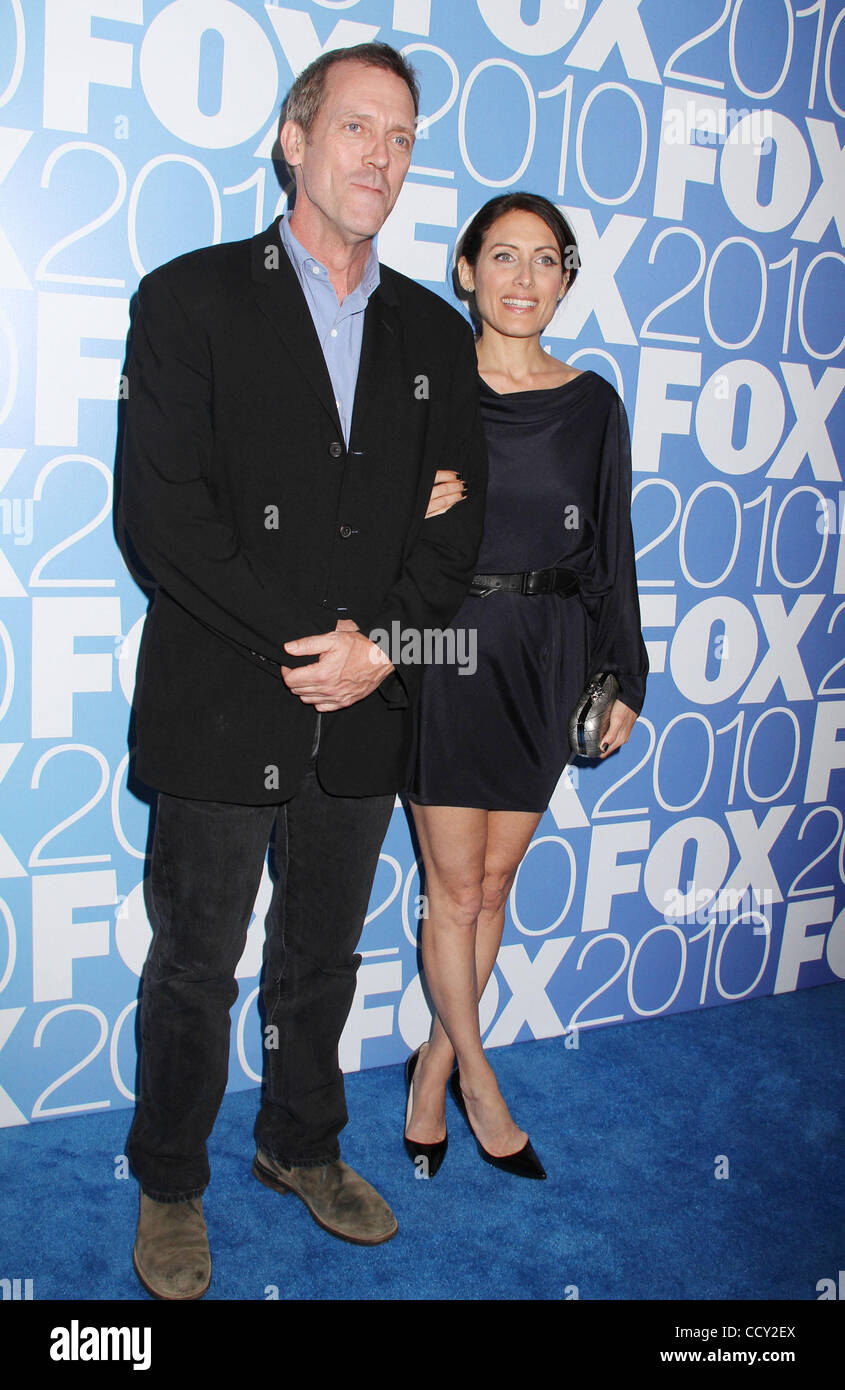 Actors HUGH LAURIE and LISA EDELSTEIN attend the FOX 2010 Upfront after-party held at Wollman Rink in Central Park. Stock Photo