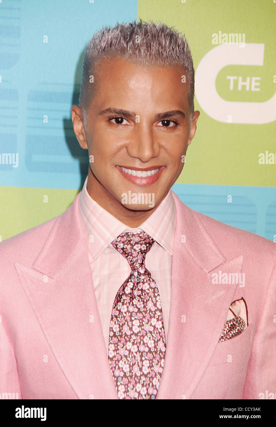 JAY MANUEL attends the CW Upfront held at Madison Square Garden Stock