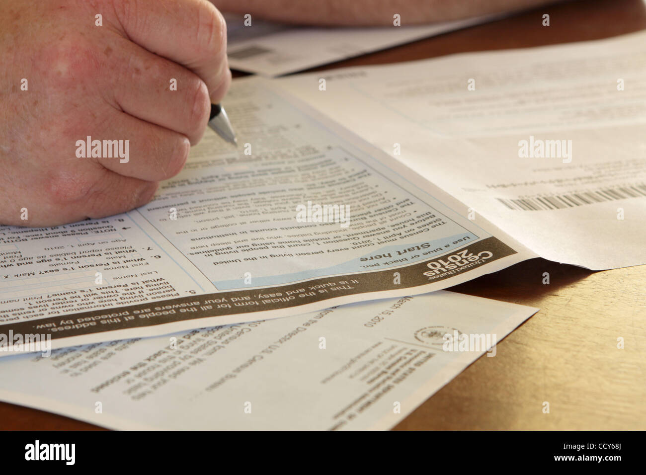 Mar 17, 2010 Watauga, Texas, USA The 2010 US Census forms are arriving at American homes