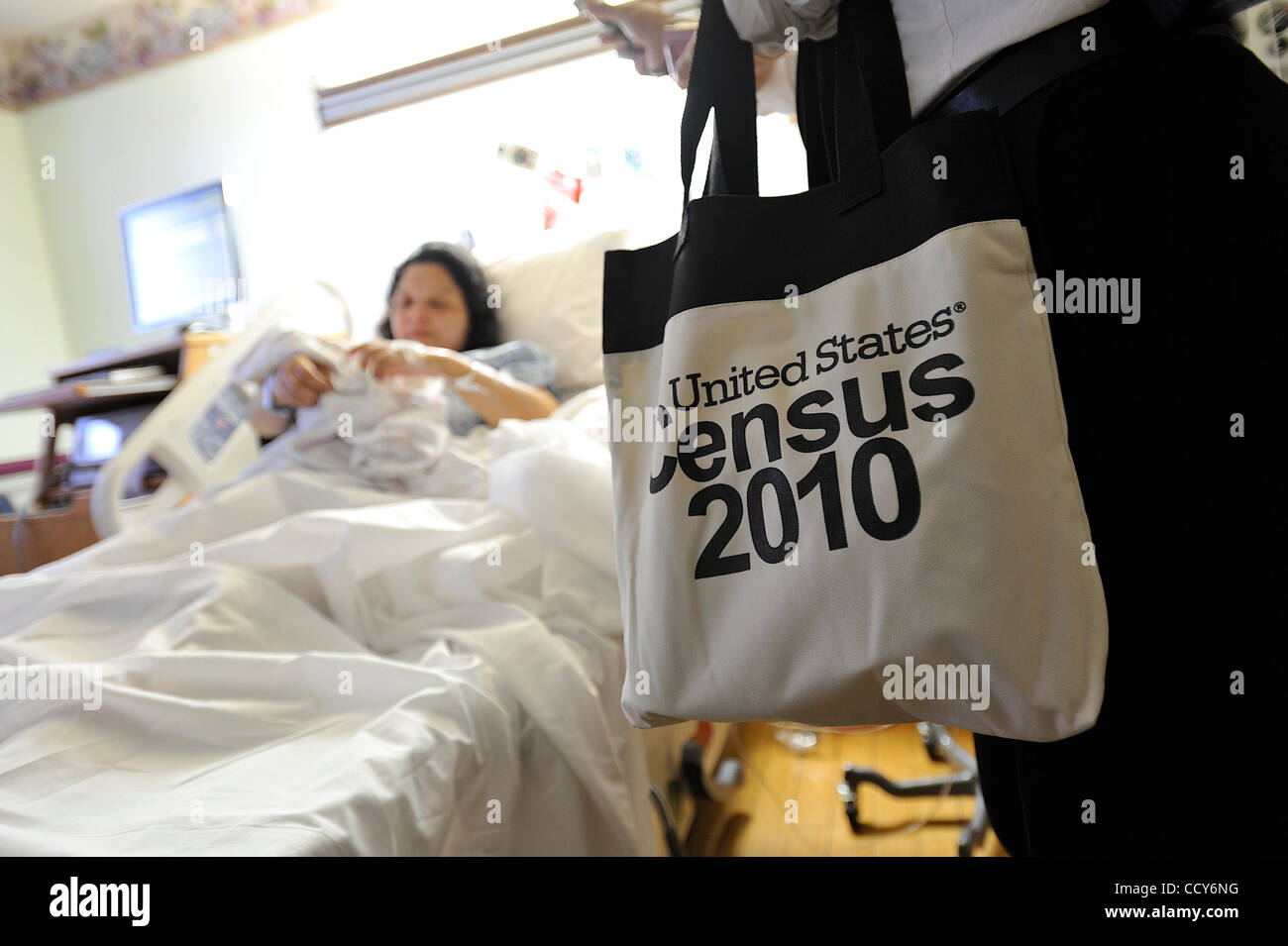 Long Beach Calif U S Census Workers At St Mary Medical Center Stock Photo Alamy