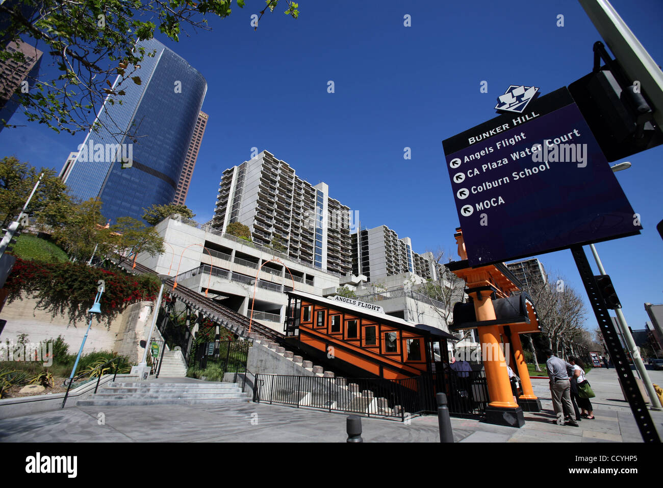 Known as the world's shortest railway, the Angels Flight Railway takes