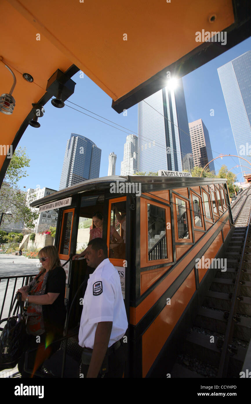 Known as the world's shortest railway, the Angels Flight Railway takes