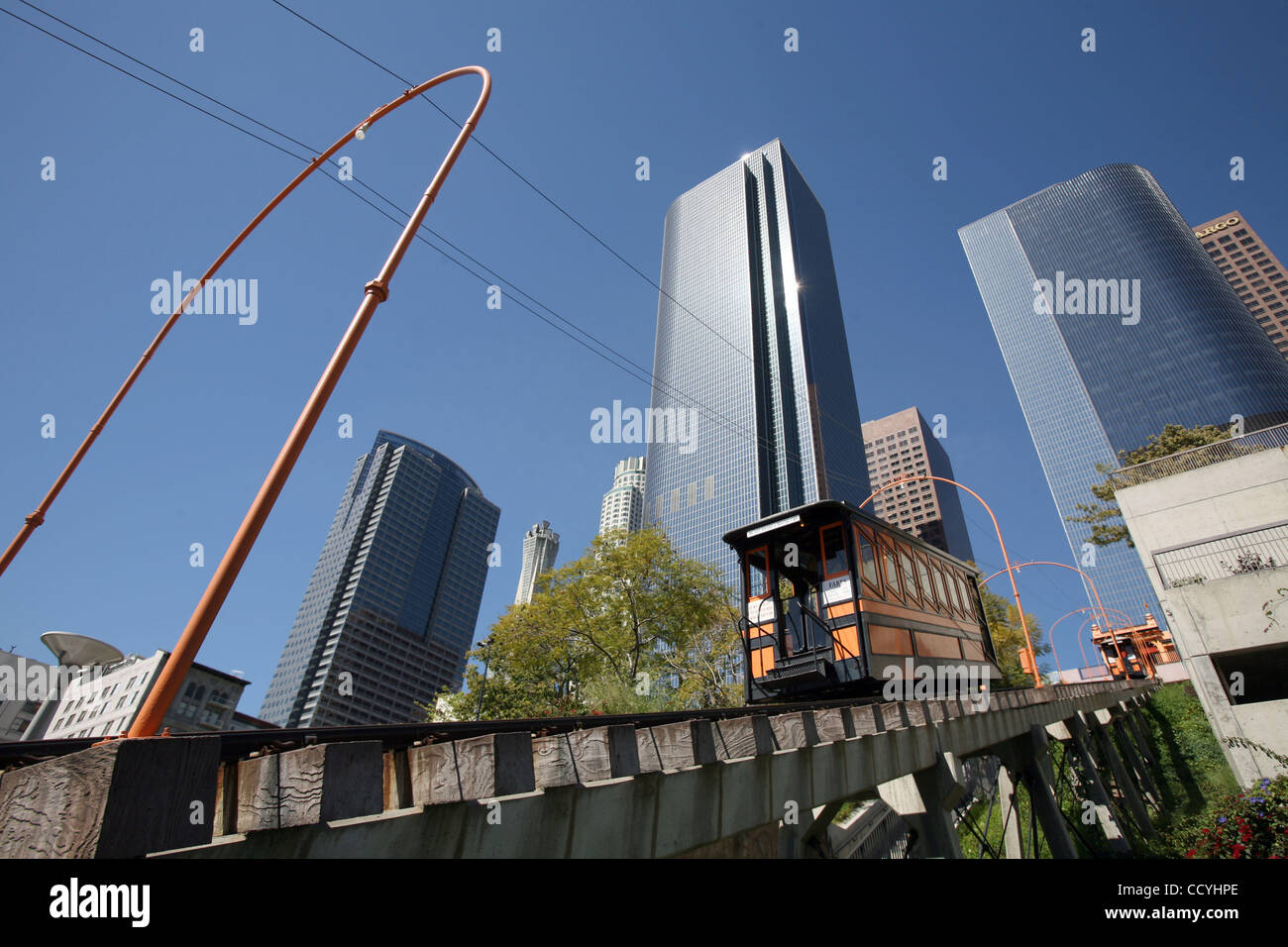 Known as the world's shortest railway, the Angels Flight Railway takes