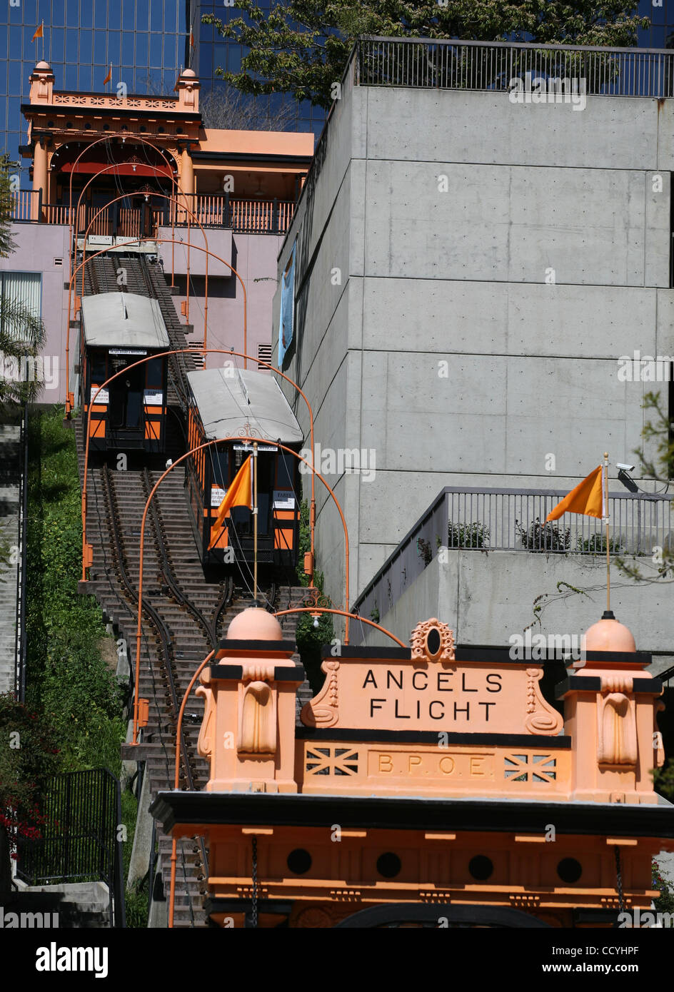 Known as the world's shortest railway, the Angels Flight Railway takes