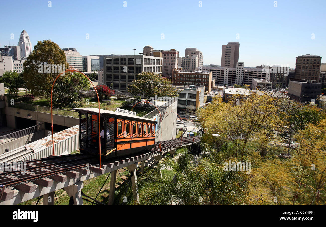 Known as the world's shortest railway, the Angels Flight Railway takes