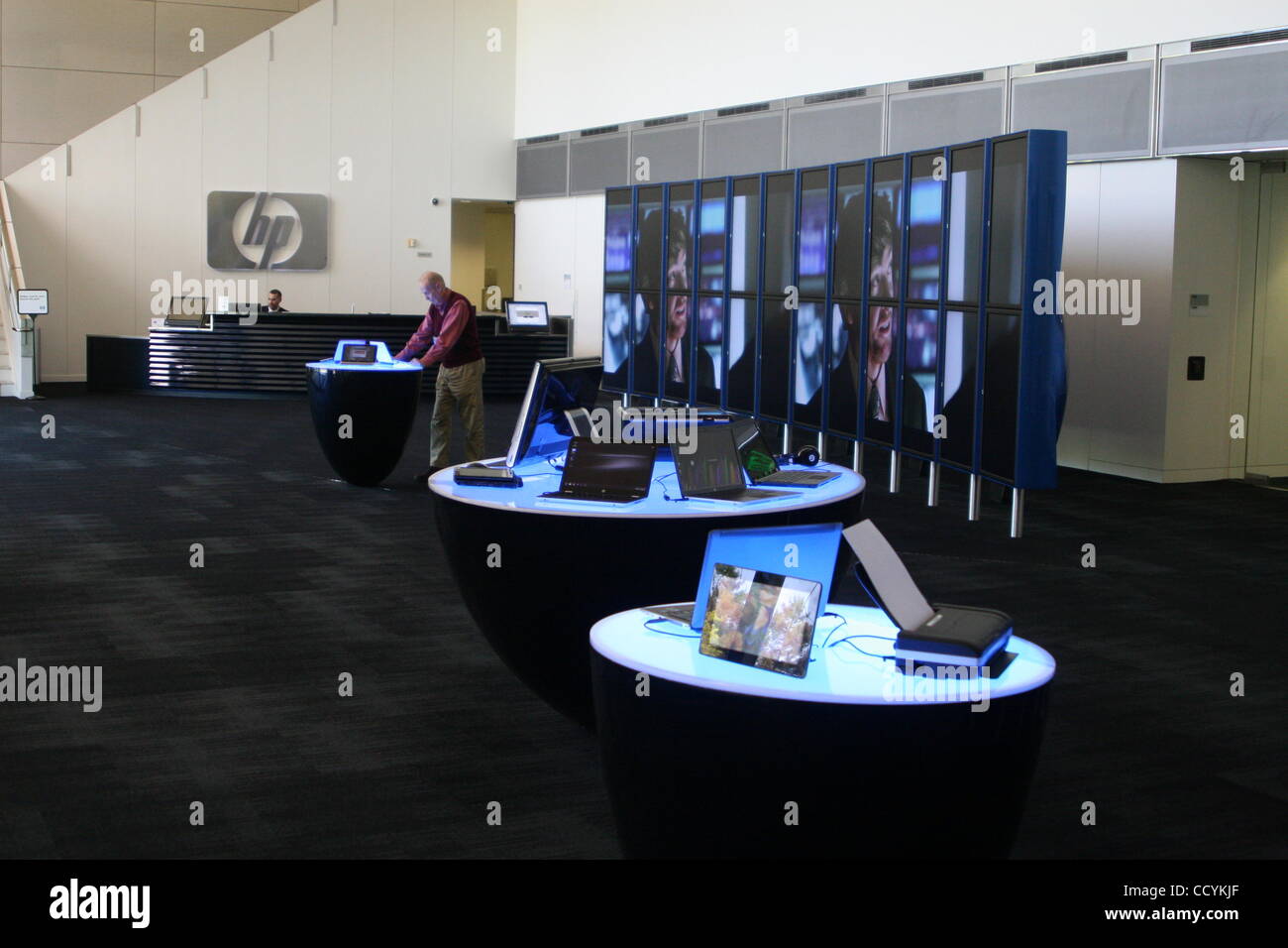 Hewlett packard headquarters palo alto silicon hires stock photography